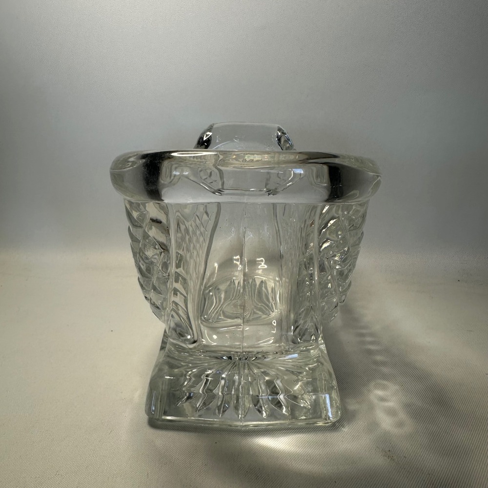 Vintage St. George Crystal Sleigh Candy Dish Centerpiece 6 1/2" Long Heavy - Picture 2 of 8